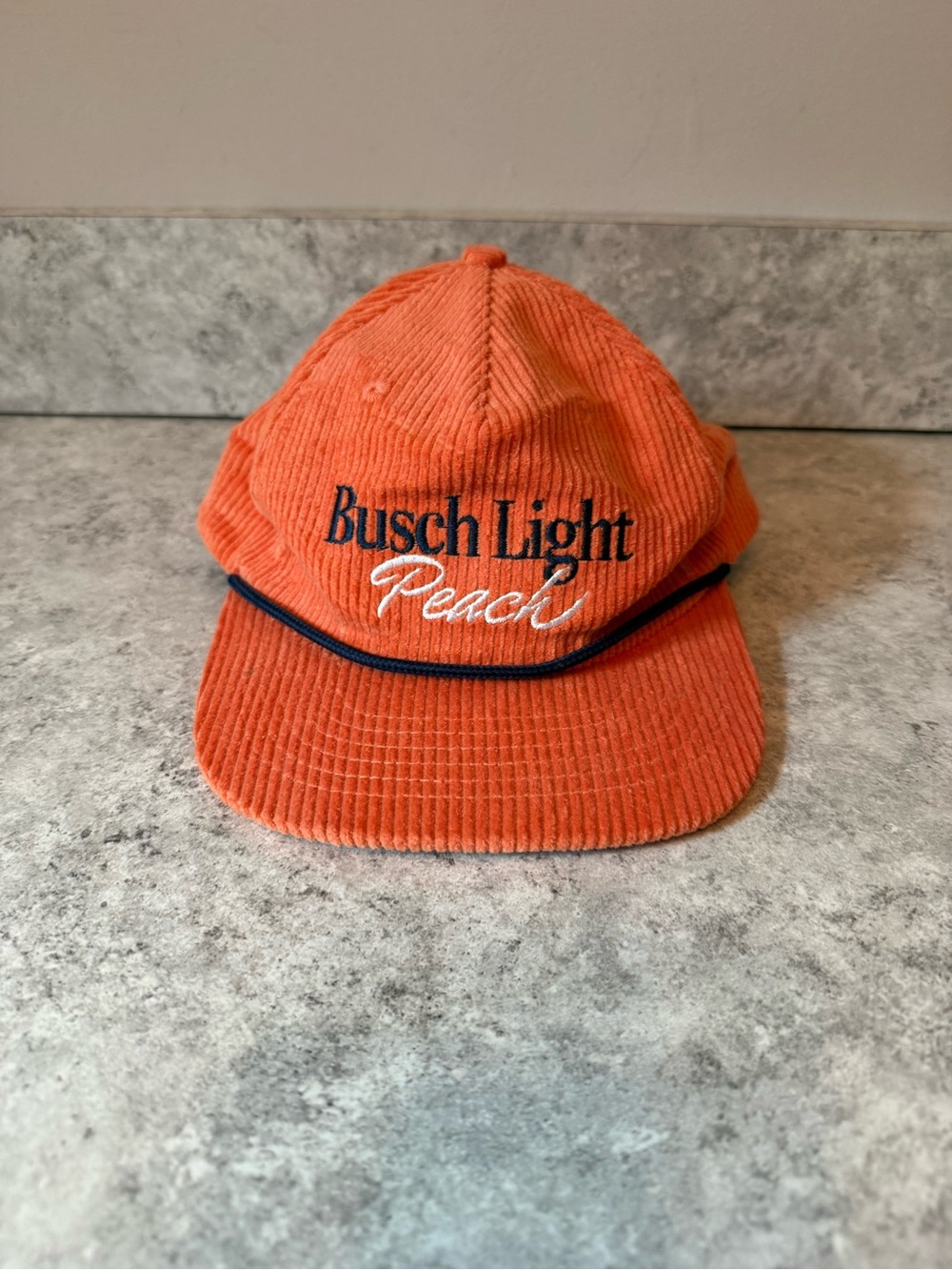 Busch Light Peach Corduroy Hat - Orange